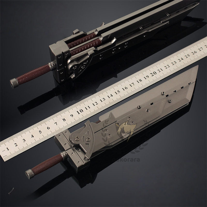 Nakorara ファイナルファンタジー 25cm　クラウドの愛剣　バスターソード　クラウド　ミニチュア　武器レプリカ　ダイキャスト製　FFシリーズ FFVII、FF7　