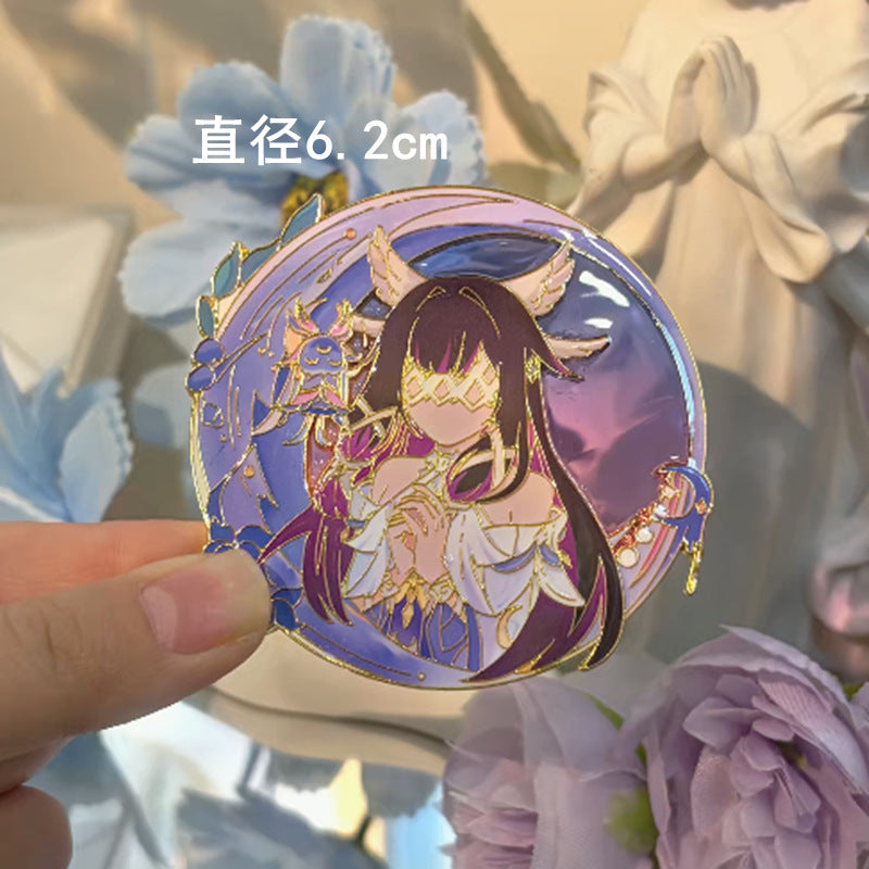 原神 少女 コロンビーナ フィギュア 缶バッジ セット Nakorara 原神 コロンビーナ 少女 缶バッジ 萌えグッズ