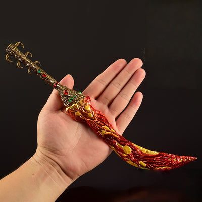 Nakorara エルデンリング 溶岩刀　 30cm 　人工革付き　ゲーム武器 等比例 リアル ELDEN RING レプリカ モデル　高級 ダイカスト 装飾 コレクション プレゼント 海外限定製