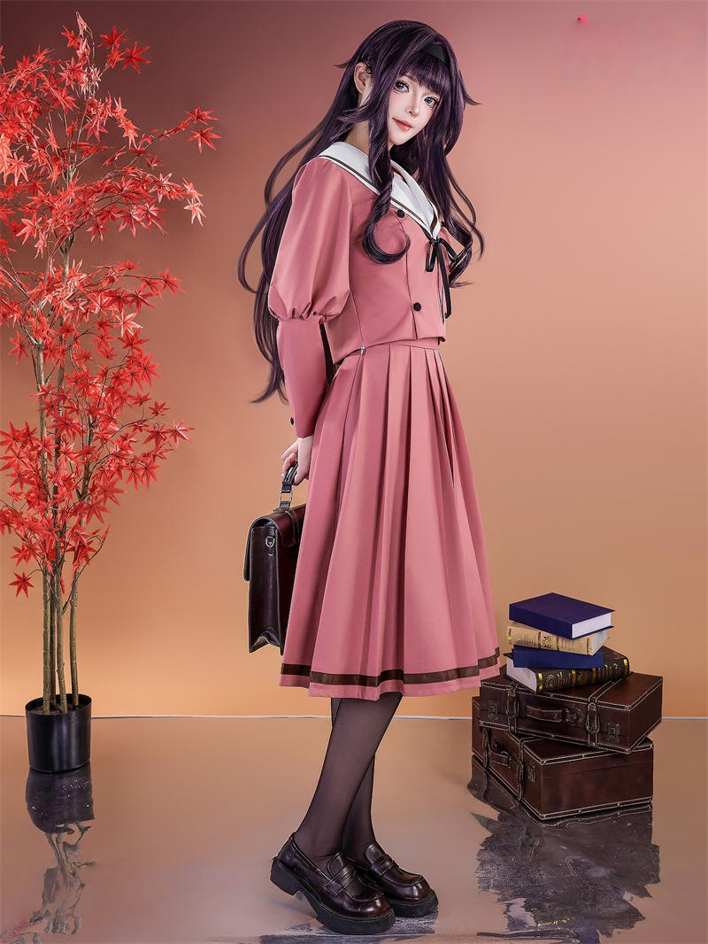 納品　Nakorara 薫る花は凛と咲く　和栗薫子　コスプレ衣装　ユニフォーム　女子制服　わぐり かおるこ　ウィッグ追加　学園祭　柔らかい生地　JK服　ハロウィン