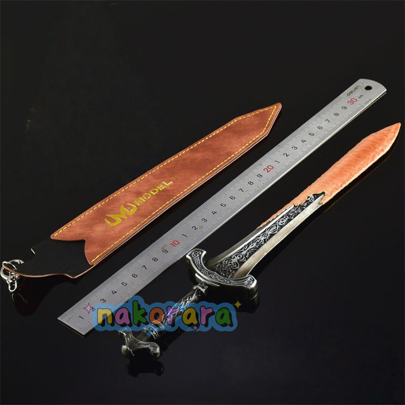 Nakorara　エルデンリング　ガーゴイルの黒剣 30㎝　227g　ガーゴイルの大剣　ミニチュア　ミニ武器　工芸品　ダイキャスト製　萌えグッズ　武器モデル　アクセサリー　卓上装備品
