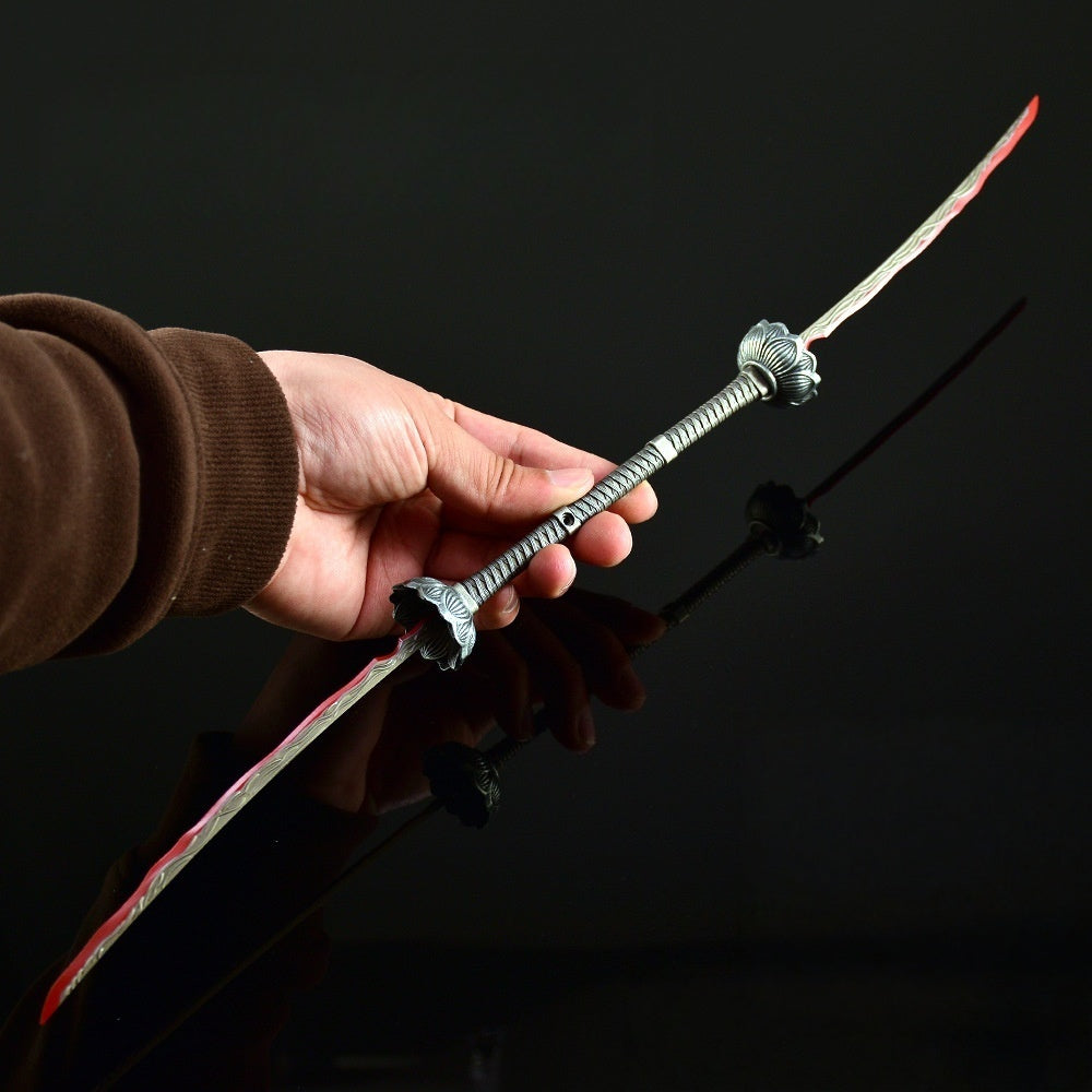 Nakorara　エルデンリング　エレオノーラの双薙刀　ミニ武器　ミニチュア　48㎝　98g　ダイキャスト製　工芸品　武器モデル　萌えグッズ