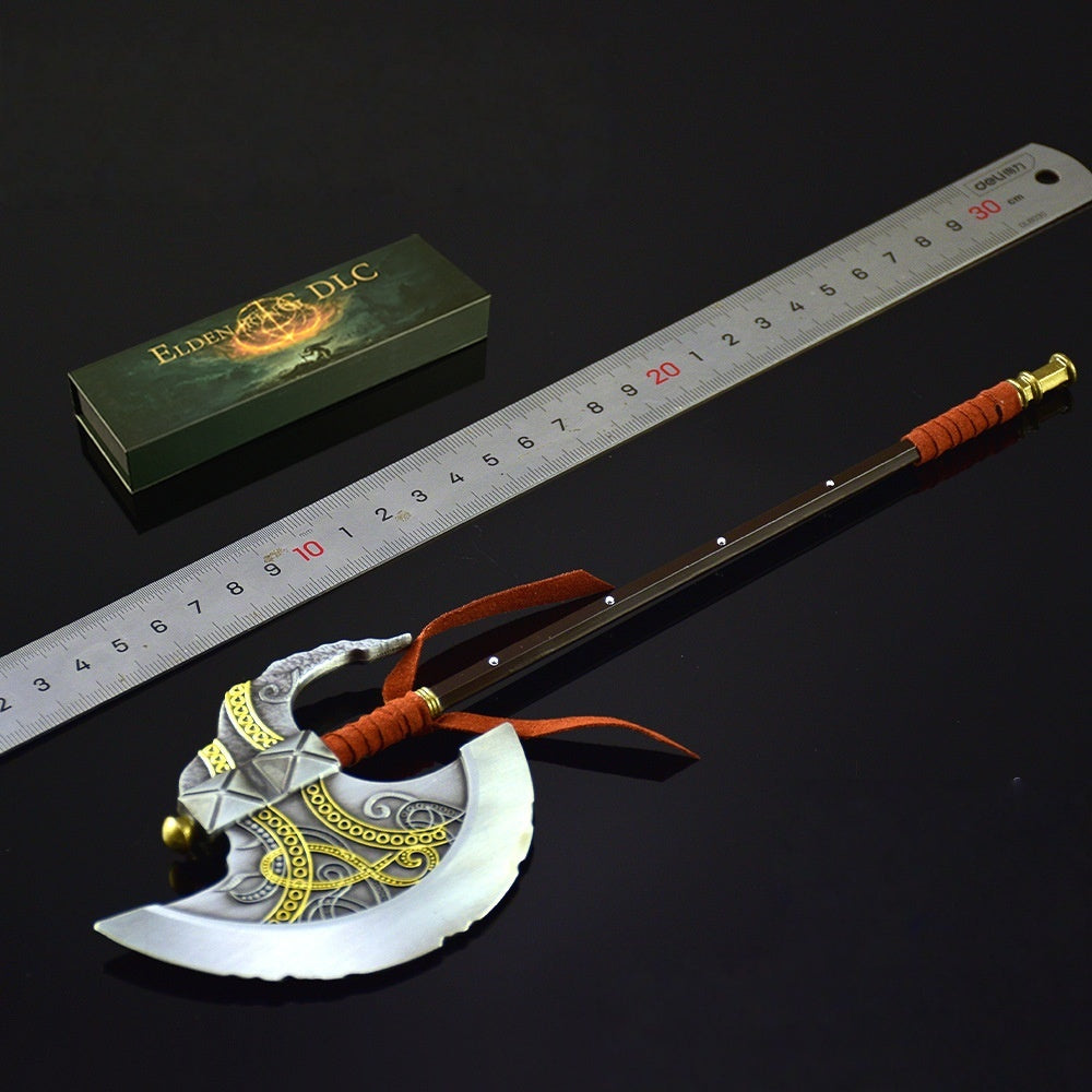 Nakorara　エルデンリング　斧　30cm　185g　ミニチュア　ダイキャスト製 武器モデル 萌えグッズ