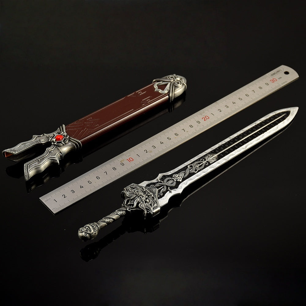 Nakorara　唐風　ミニチュア　武器レプリカ　モデル　ダイキャスト製　30cm　アクセサリー　おもちゃ　