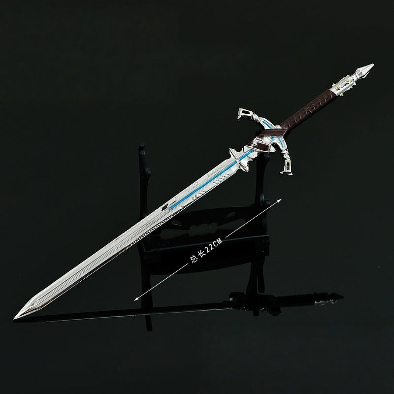 Nakorara　Arena Breakout: Hardcore ミニチュア　片手剣　22㎝　ミニ武器　モデル　レプリカ　萌えグッズ　FPS 　ダイキャスト製