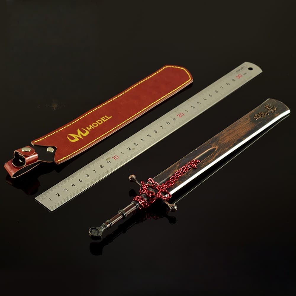 Nakorara エルデンリング マレー家の執行剣 30cm 　人工革付き　伝説の武器  ゲーム武器 鉄茨のエレメール 等比例 リアル ELDEN RING レプリカ モデル　高級 ダイカスト 装飾 コレクション プレゼント 海外限定製