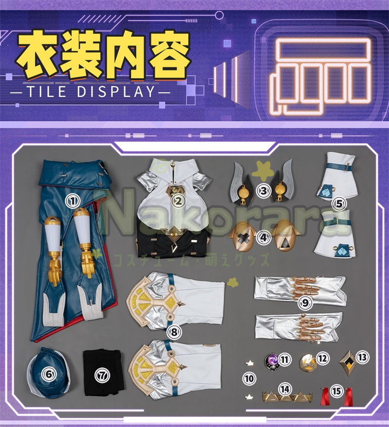 Nakorara 原神 イネファ コスプレ衣装 Ineffa ロボット コスチューム