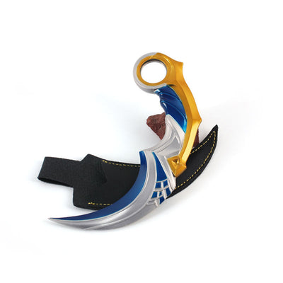 Nakorara　ヴァロラント　ミニチュア　 カラムビット　16cm 　回転可能　人工革鞘付き　青色　 近接武器　VALORANT 　 2026 Act　204g　武器モデル　