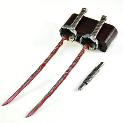 Nakorara　エルデンリング　エレオノーラの双薙刀　ミニ武器　ミニチュア　48㎝　98g　ダイキャスト製　工芸品　武器モデル　萌えグッズ