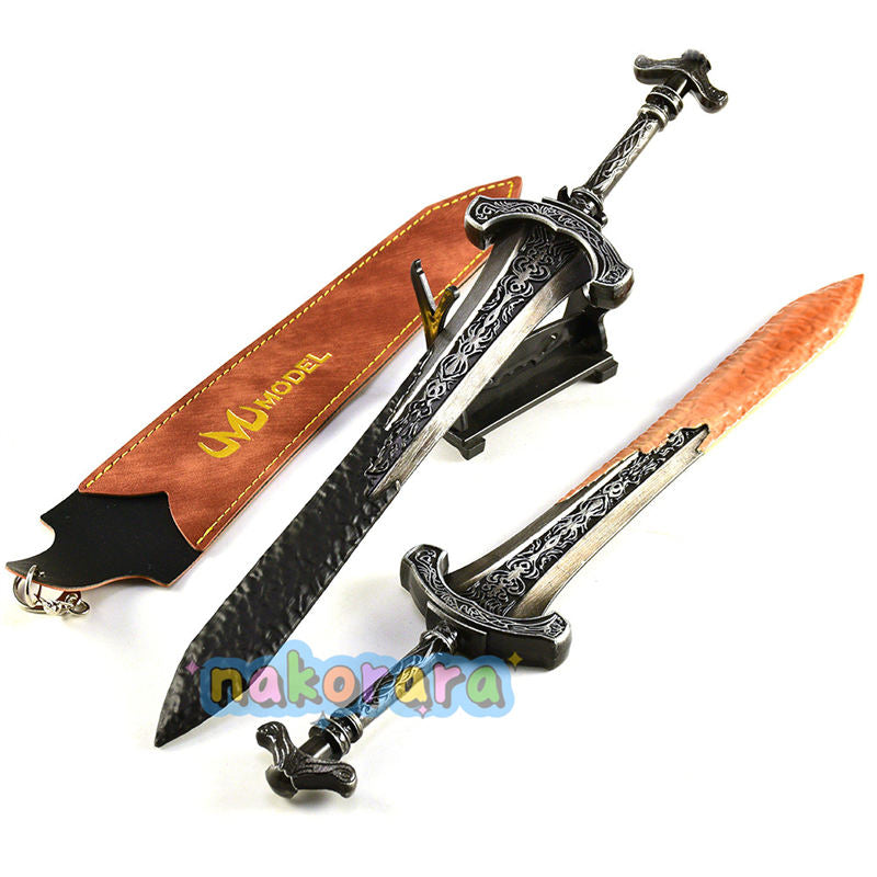 Nakorara　エルデンリング　ガーゴイルの黒剣 30㎝　227g　ガーゴイルの大剣　ミニチュア　ミニ武器　工芸品　ダイキャスト製　萌えグッズ　武器モデル　アクセサリー　卓上装備品