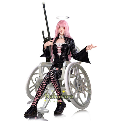 【最終処分】在庫限りで販売終了  Nakorara　アークナイツ 　レミュアン　コスプレ衣装 銃model付き　レッグウォーマー付き　Lemuen　教皇庁第七庁　ラテラー　ウィッグ+ブーツ追加可能