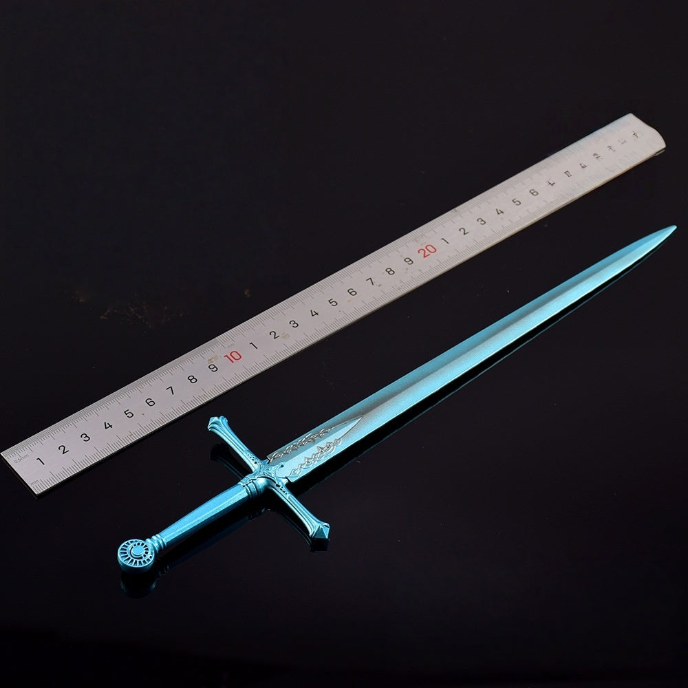 Nakorara エルデンリング カーリアの騎士剣 レプリカ 合金製 30cm ダイカスト製 塗装済み 武器模型 コレクター向け 非実用 展示用 ゲームグッズ