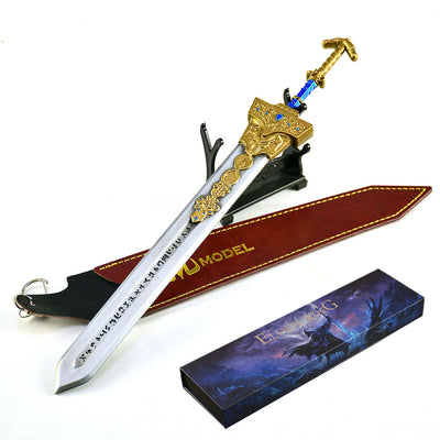 Nakorara　エルデンリング　王家のグレートソード　30㎝　227g　箱付き　ミニチュア　ミニ武器　工芸品　ダイキャスト製　萌えグッズ　武器モデル　アクセサリー　卓上装備品