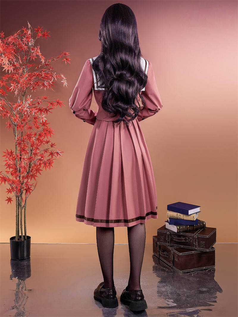 納品　Nakorara 薫る花は凛と咲く　和栗薫子　コスプレ衣装　ユニフォーム　女子制服　わぐり かおるこ　ウィッグ追加　学園祭　柔らかい生地　JK服　ハロウィン