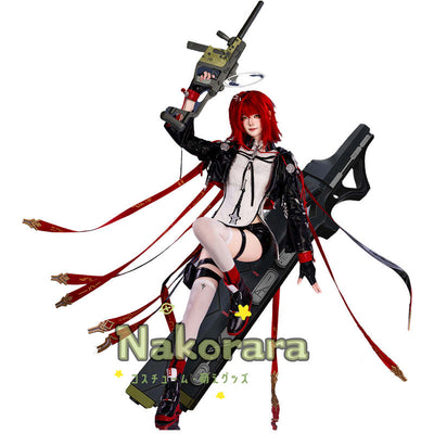 納品　Nakorara　アークナイツ　新約エクシア コスプレ衣装　異格エクシア　3d樹脂製パーツ　ウィッグ+シューズ追加可能　Exusiai the New Covenant　明日方舟　Arknights　