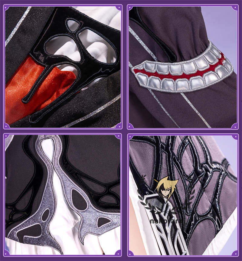 納品　Nakorara　崩壊:スターレイル　長夜月　コスプレ衣装　金属製パーツ　黄金裔　コス　에버나이트　Evernight　ウィッグ+シューズ+傘追加