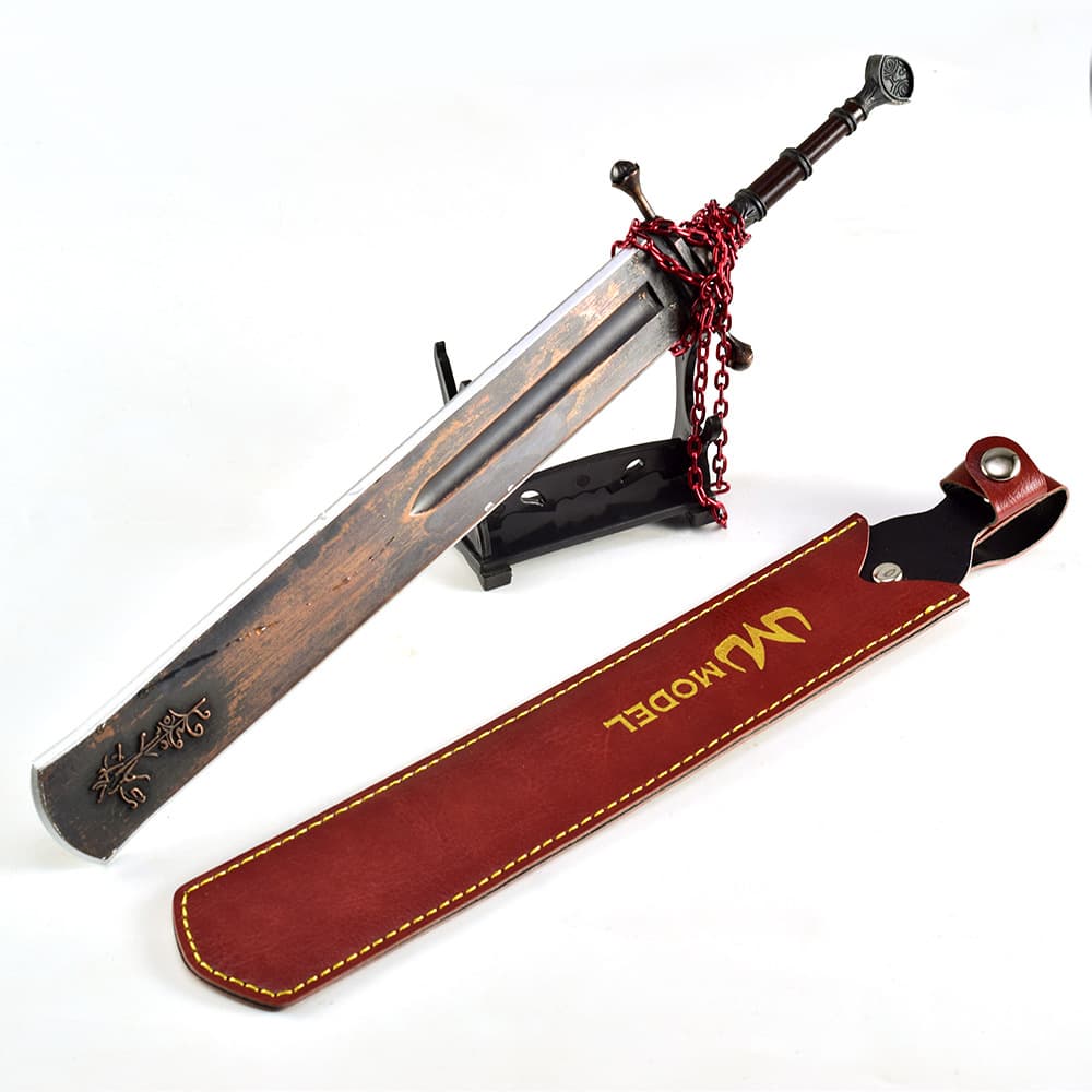 Nakorara エルデンリング マレー家の執行剣 30cm 　人工革付き　伝説の武器  ゲーム武器 鉄茨のエレメール 等比例 リアル ELDEN RING レプリカ モデル　高級 ダイカスト 装飾 コレクション プレゼント 海外限定製