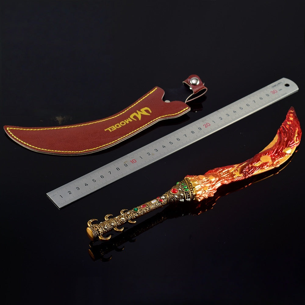 Nakorara エルデンリング 溶岩刀　 30cm 　人工革付き　ゲーム武器 等比例 リアル ELDEN RING レプリカ モデル　高級 ダイカスト 装飾 コレクション プレゼント 海外限定製