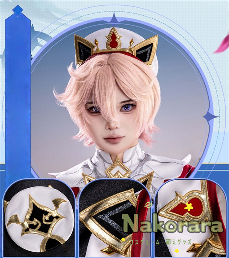 Nakorara 原神 ダリア　コスプレ衣装　帽子付き　Dahlia costume　3d樹脂製パーツ　モンド　西風教会　イベント　風神バルバトスの伝道師　ウィッグ+シューズ追加可能