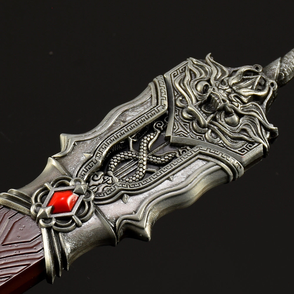 Nakorara　唐風　ミニチュア　武器レプリカ　モデル　ダイキャスト製　30cm　アクセサリー　おもちゃ　