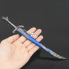 Nakorara　ミニチュア　エルデンリング　竜狩りの大刀　22cm キーホルダー　ダイキャスト製　モデル　武器ファン　ゲーム愛好家 模型コレクター　
