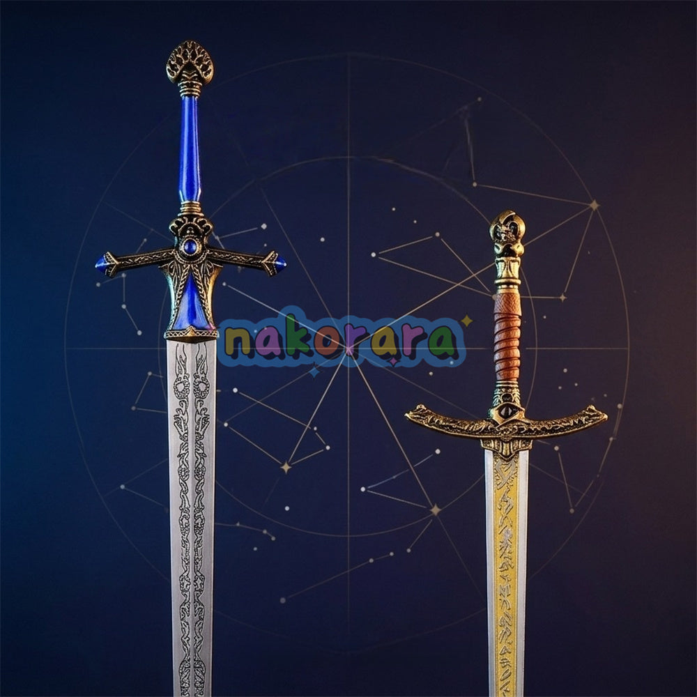 Nakorara　エルデンリング レラーナの双剣 　アクセサリー　ミニチュア　76ｇ　二本の剣　双月の騎士レラーナ」　30㎝　萌えグッズ　武器レプリカ　ELDENRING　DLC 　武器模型