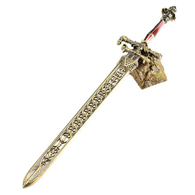 Nakorara　エルデンリング 　夜と炎の剣 ダイキャスト製　30cm ミニチュア　直剣　カーリアの城館に秘蔵される宝剣　伝説の武器　  　おもちゃ　非実用性　武器ファン