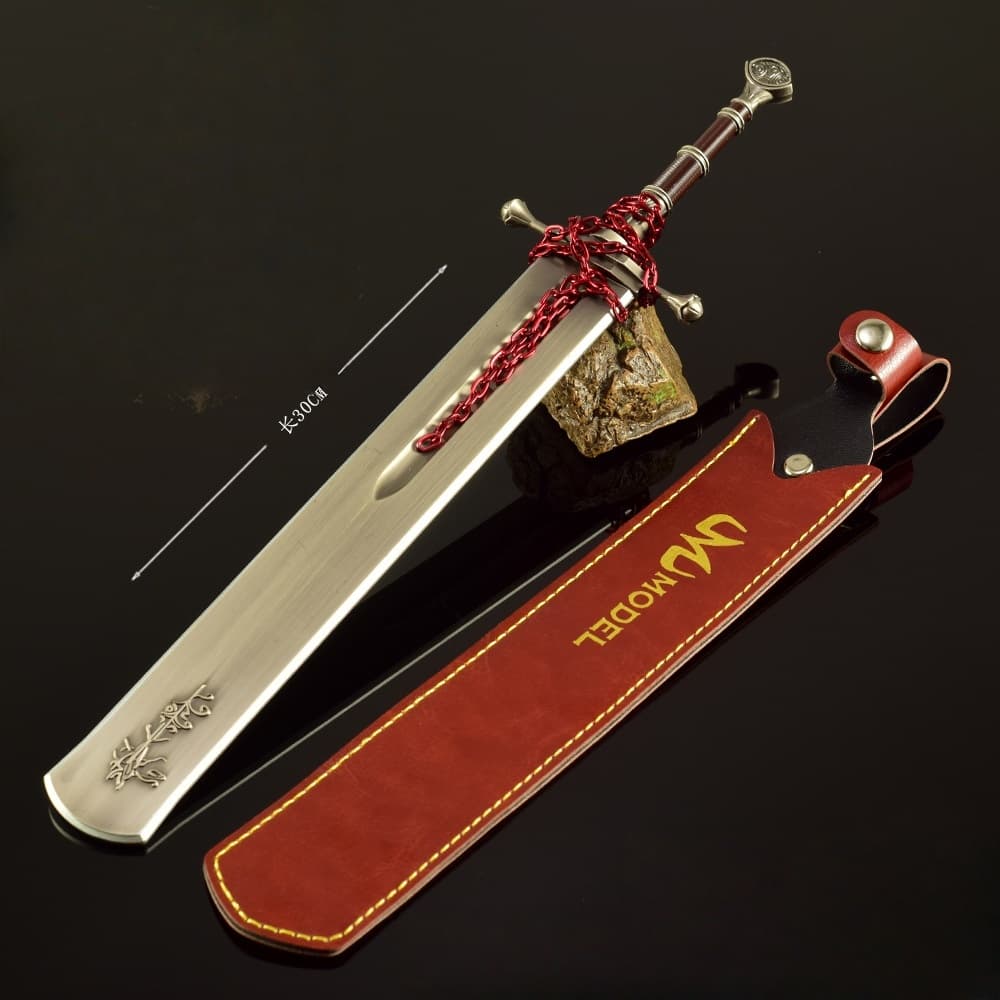 Nakorara エルデンリング マレー家の執行剣 30cm 　人工革付き　伝説の武器  ゲーム武器 鉄茨のエレメール 等比例 リアル ELDEN RING レプリカ モデル　高級 ダイカスト 装飾 コレクション プレゼント 海外限定製
