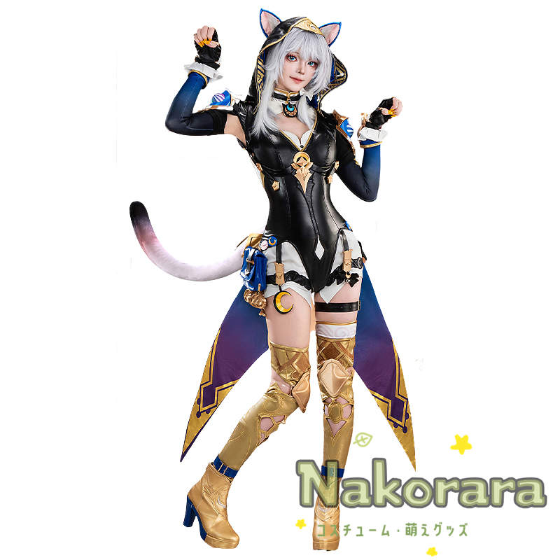 Nakorara 崩壊スターレイル サフェル コスプレ衣装 　3d樹脂製パーツ　セファリア　ウィッグ～シューズ追加可能　costume　Cipher 　仮装　사이퍼