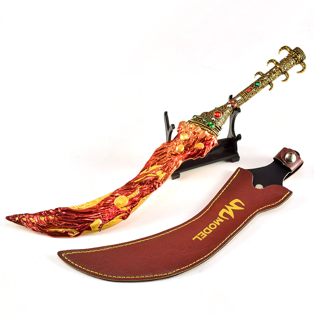 Nakorara エルデンリング 溶岩刀　 30cm 　人工革付き　ゲーム武器 等比例 リアル ELDEN RING レプリカ モデル　高級 ダイカスト 装飾 コレクション プレゼント 海外限定製