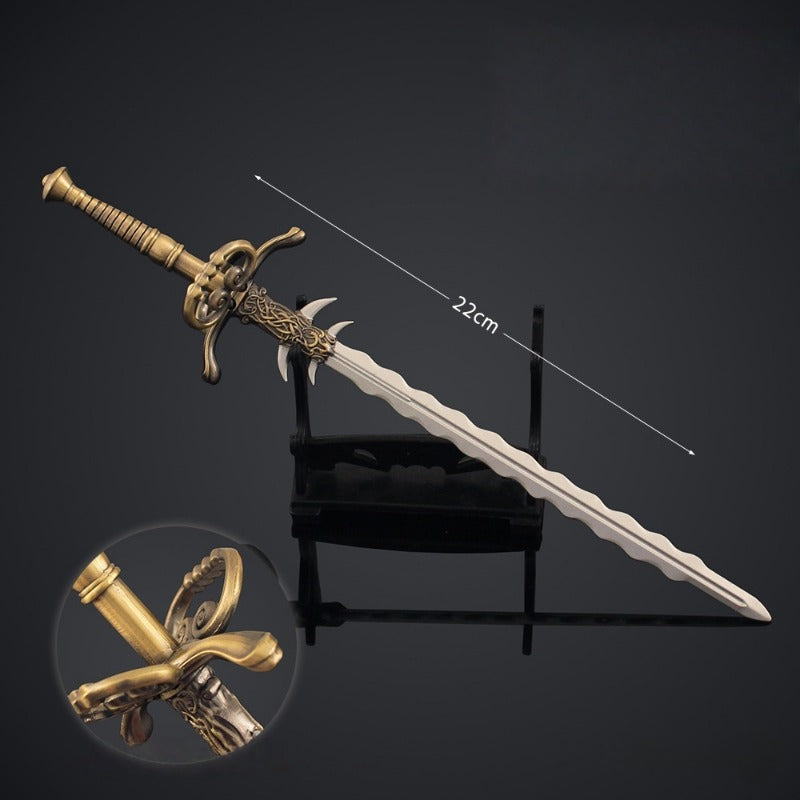 Nakorara ディアブロII  ミニチュア　盾　長柄武器　武器モデル　ダイキャスト製　萌えグッズ　Diablo II　武器ファン　アクセサリー