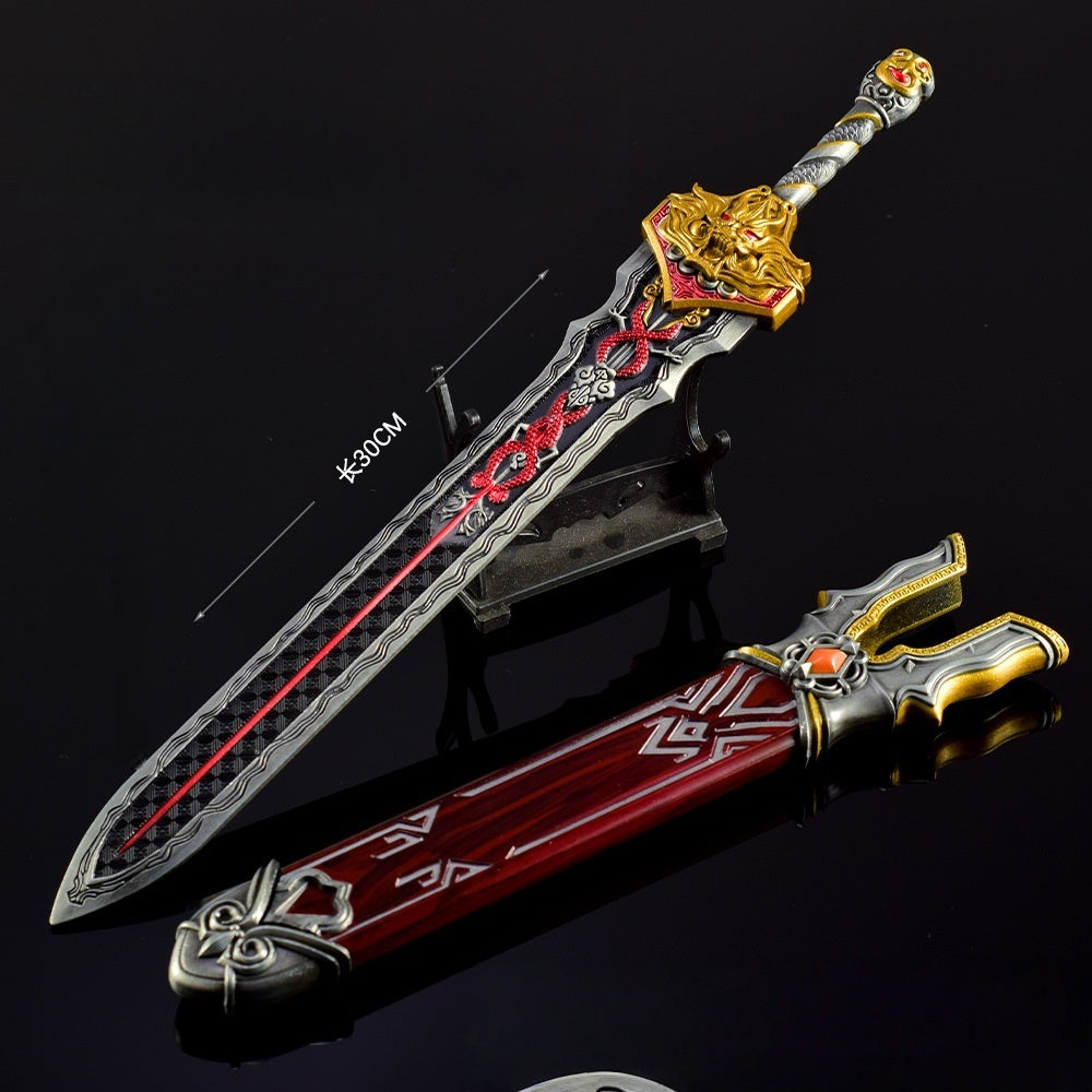 Nakorara　NARAKA: BLADEPOINT 龍泉剣　30cm　ミニチュア　ナラカ:ブレードポイント　工芸品　アクセサリー　モデル 　武器モデル　武器ファン　