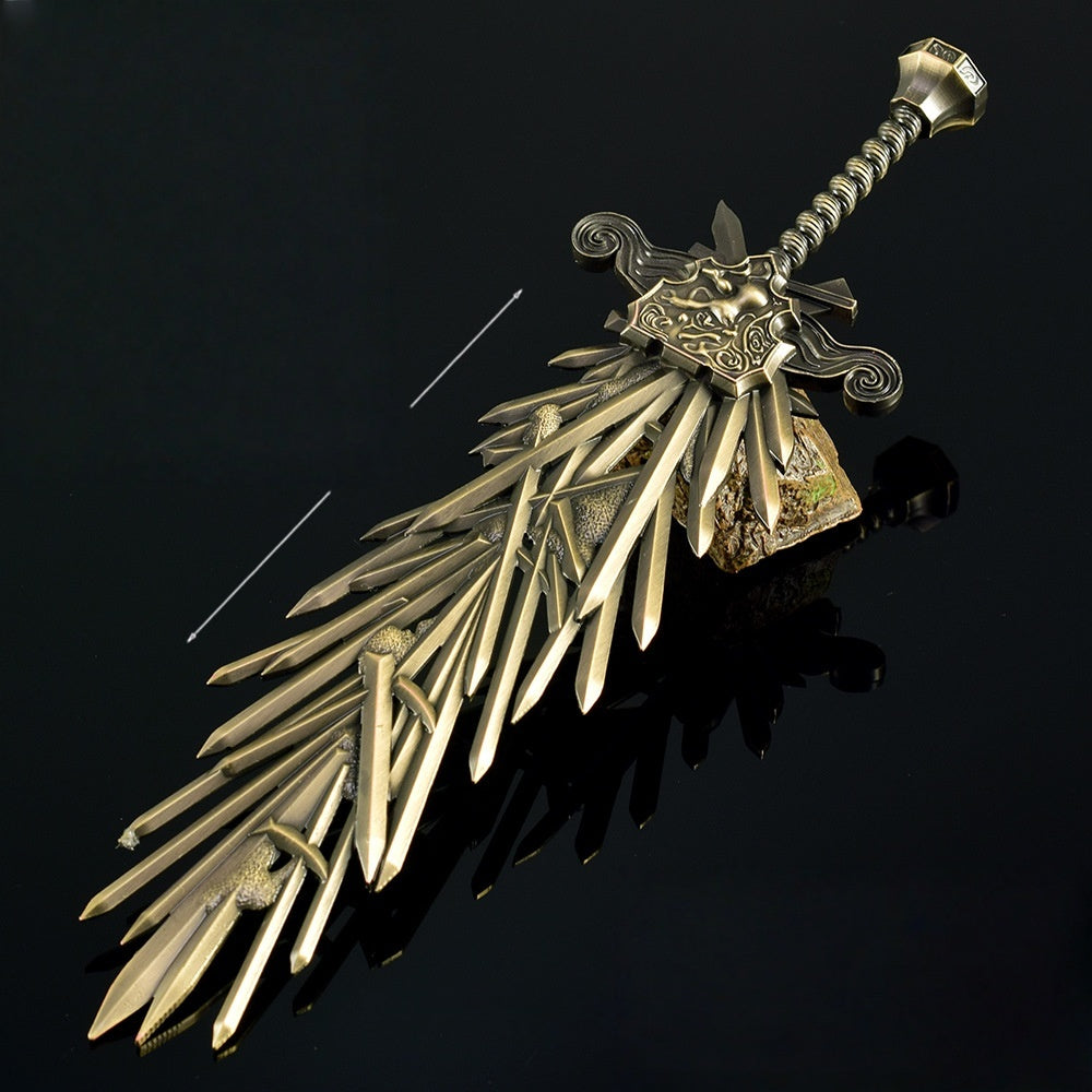 Nakorara　エルデンリング　剣接ぎの大剣　30cm　ミニチュア　工芸品　非実用性　武器モデル　装備品　ダイキャスト製　レプリカ