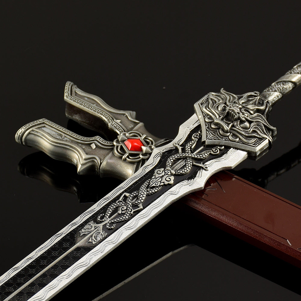 Nakorara　唐風　ミニチュア　武器レプリカ　モデル　ダイキャスト製　30cm　アクセサリー　おもちゃ　