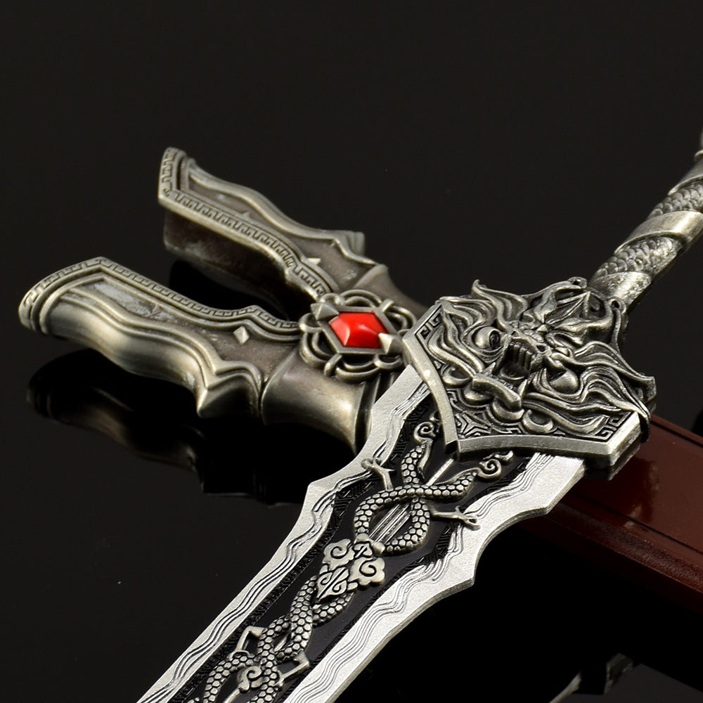 Nakorara　唐風　ミニチュア　武器レプリカ　モデル　ダイキャスト製　30cm　アクセサリー　おもちゃ　