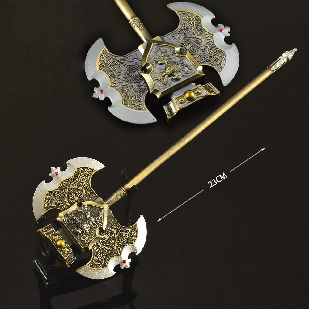 Nakorara　エルデンリング ゴドリックの王斧　ミニチュア モデル　23cm 　王斧　工芸品　ダイキャスト製 卓上装飾　