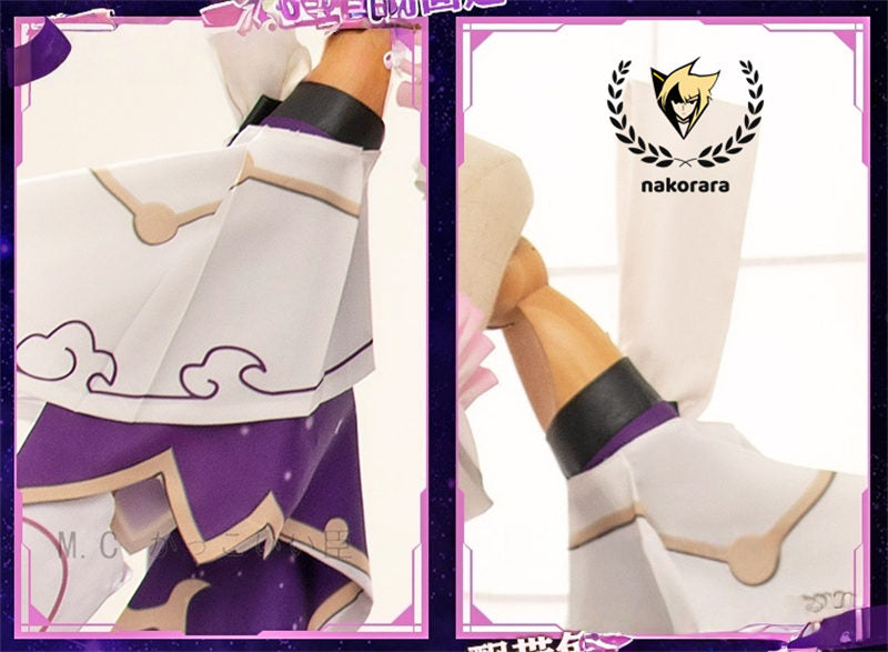 【最終処分】在庫限りで販売終了　Nakorara　崩壊:スターレイル 符玄　コスプレ衣装　3d樹脂製パーツ　Fu Xuan　costume　仙舟「羅浮」太卜司の長　イベント　仮装