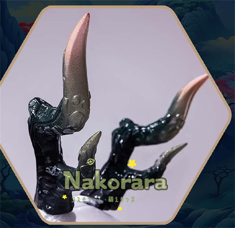 Nakorara　アークナイツ 　易くん　コスプレ衣装　角付き　costume　イベント　角付き　ウィッグ+武器追加可能　  大陸版