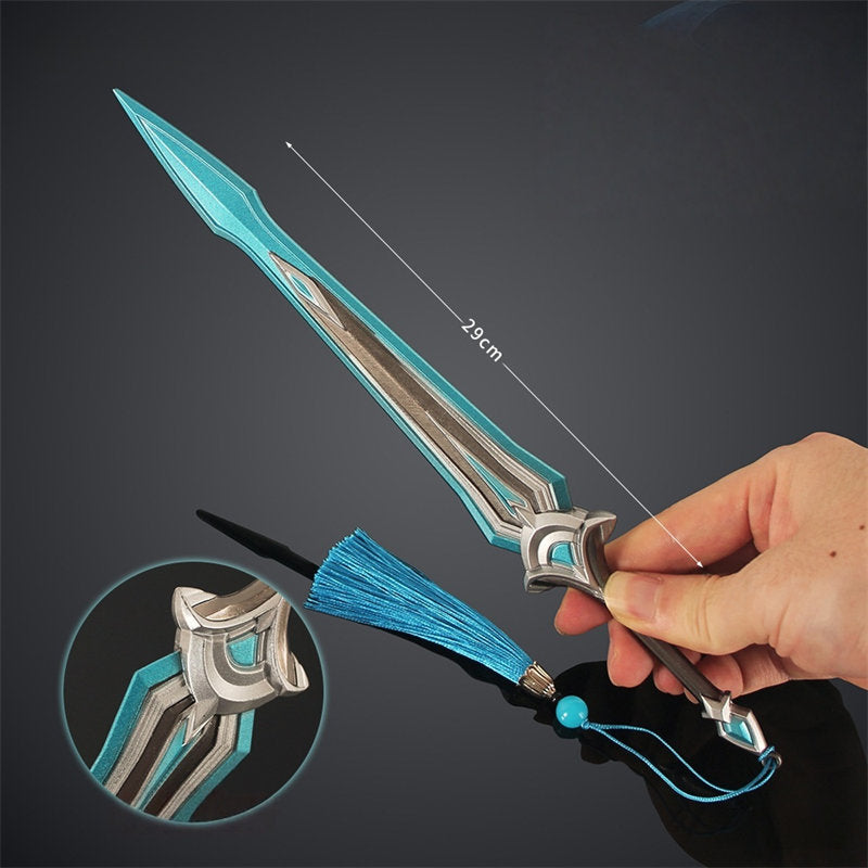 Nakorara　Valorant 　インターヘルム ソード　ミニチュア　29㎝　139g　武器レプリカ ヴァロラント 　工芸品　アクセサリー　武器ファン　