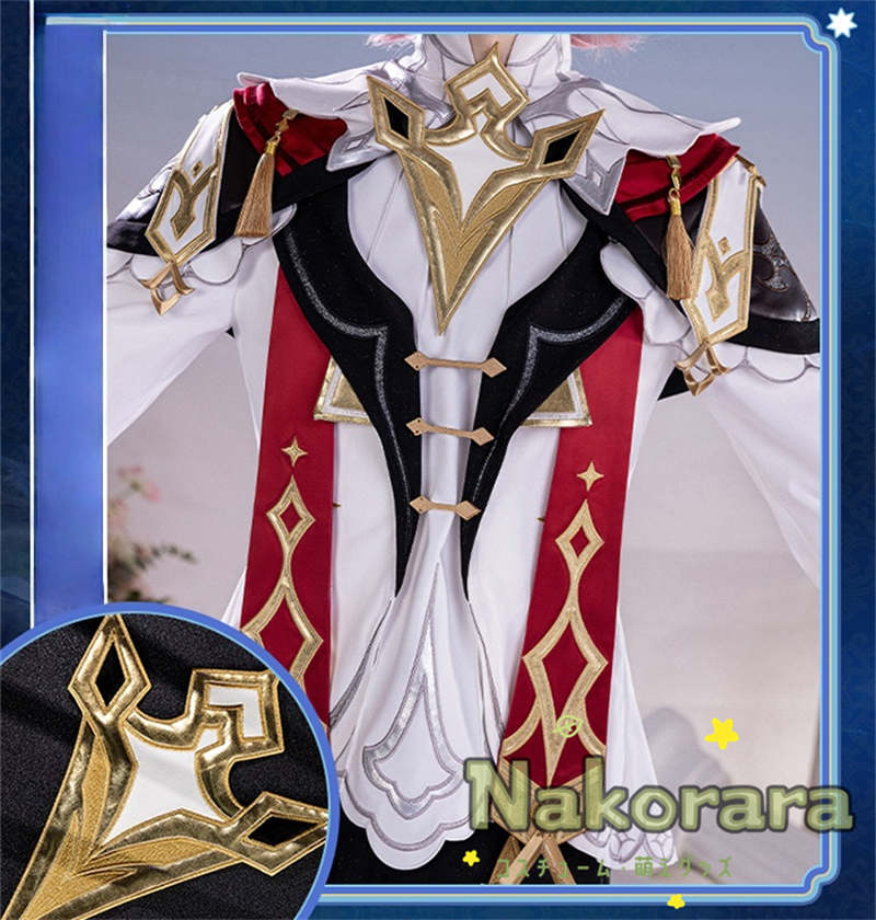Nakorara 原神 ダリア　コスプレ衣装　帽子付き　Dahlia costume　3d樹脂製パーツ　モンド　西風教会　イベント　風神バルバトスの伝道師　ウィッグ+シューズ追加可能