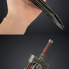 Nakorara ファイナルファンタジー 25cm　クラウドの愛剣　バスターソード　クラウド　ミニチュア　武器レプリカ　ダイキャスト製　FFシリーズ FFVII、FF7　