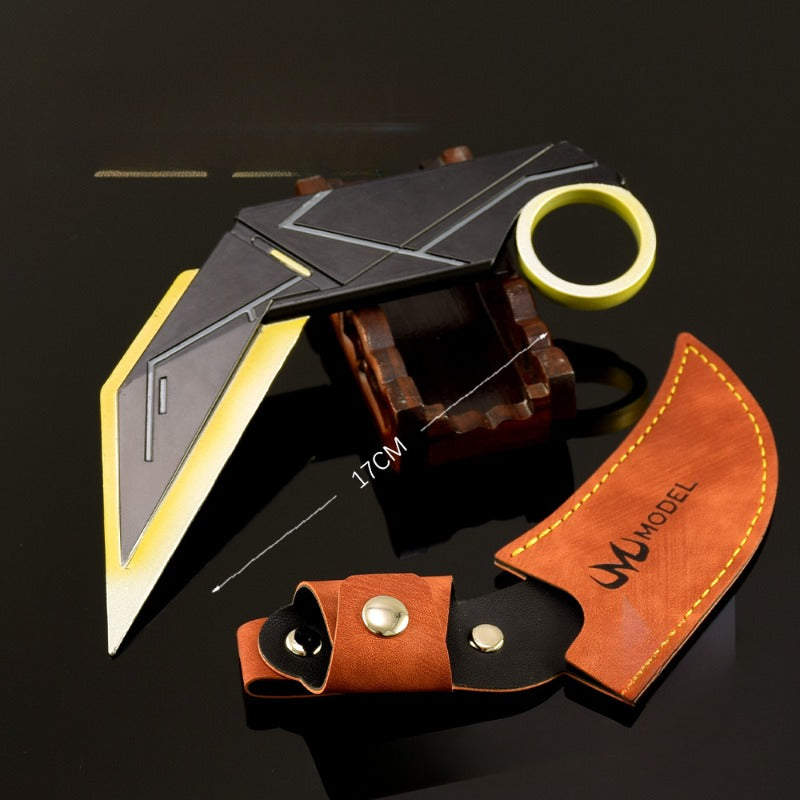 nakorara　ミニチュア　VALORANT ミニマ カラムビット 17cm ミニ武器モデル｜亜鉛合金製+収納革ケース付 14歳以上対象