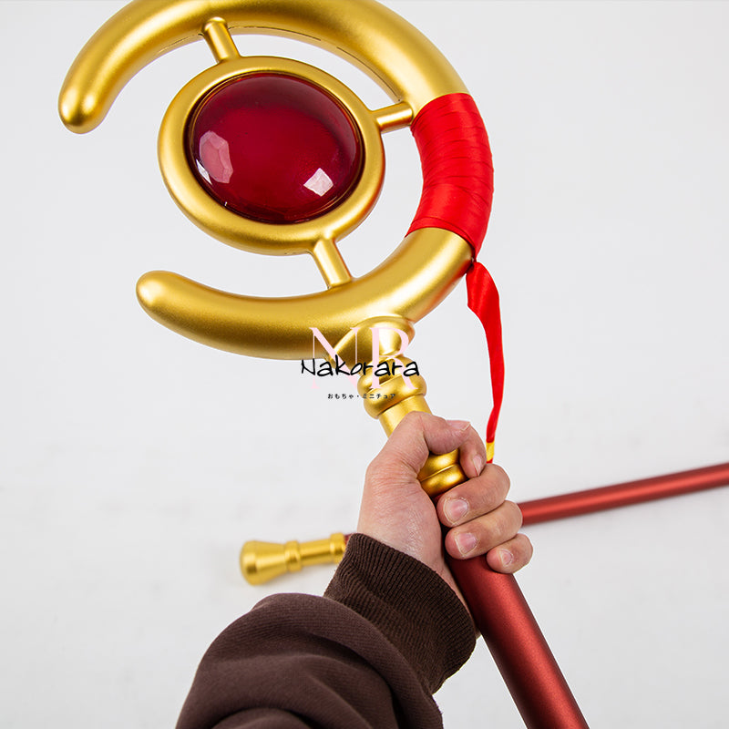 Nakorara 葬送のフリーレン 法杖　1：1レプリカ　合金製　武器レプリカ　2.65Kg　151cm　本格　アクセサリー　コスプレ道具　魔法道具　武器