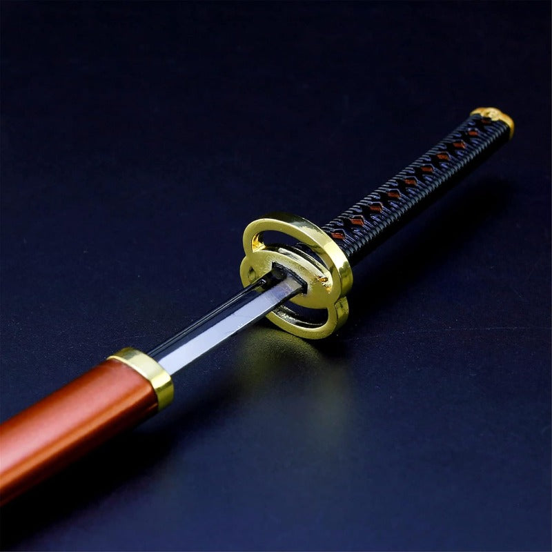 Nakorara　鬼滅の刃　日輪刀ミニ刀剣 26cm ヒノカミ神楽 日輪刀 ナイフ 刀掛台送り おもちゃ インテリア装備品 コスプレ 日本刀 装備品 クリスマスプレゼント ハロウィン 舞台化 飾り