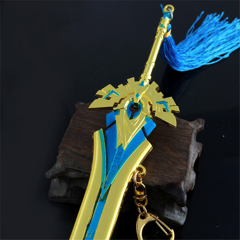 Nakorara　原神　天空の傲 21cm ミニチュア　武器モデル　ダイキャスト製　装備品　アクセサリー　武器ファン向け　おもちゃ　レプリカ