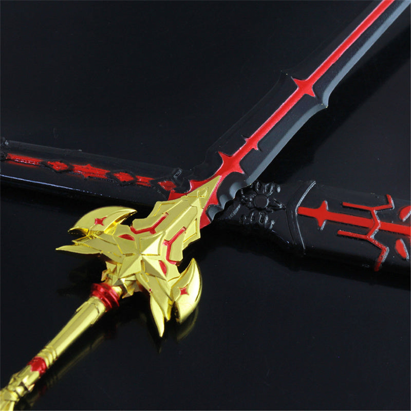 Nakorara 原神 黒剣 21cm ミニチュア 武器モデル ダイキャスト製 装備
