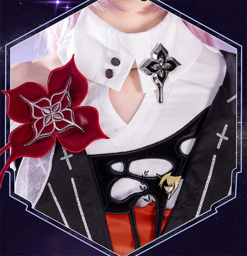 納品　Nakorara　崩壊:スターレイル　長夜月　コスプレ衣装　金属製パーツ　黄金裔　コス　에버나이트　Evernight　ウィッグ+シューズ+傘追加