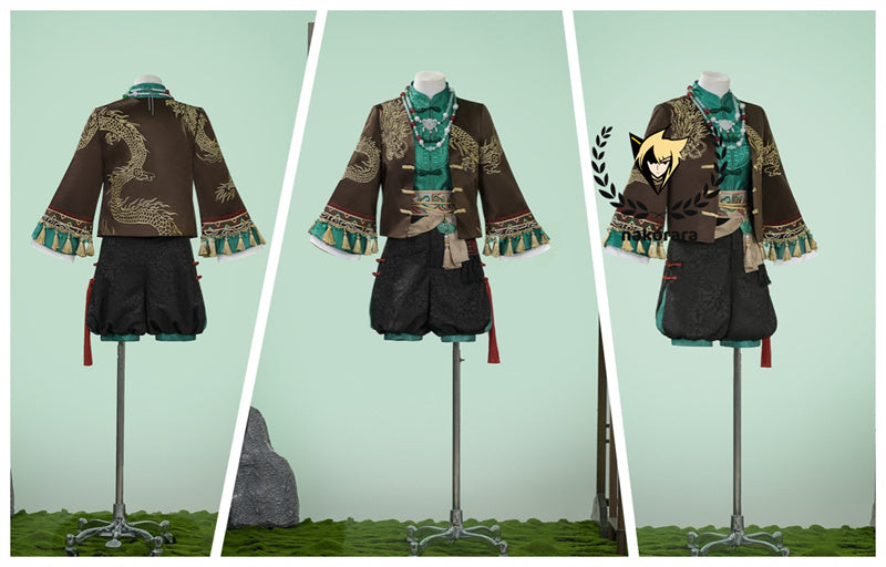 Nakorara 第五人格 × 故宫観唐  コラボ  画家 SSR衣装 画家-掌中の刻印 コスプレフルセット コスプレ衣装 SSRコスプレセット 全21パーツ付き | 龍角・13宝石アクセサリー同梱