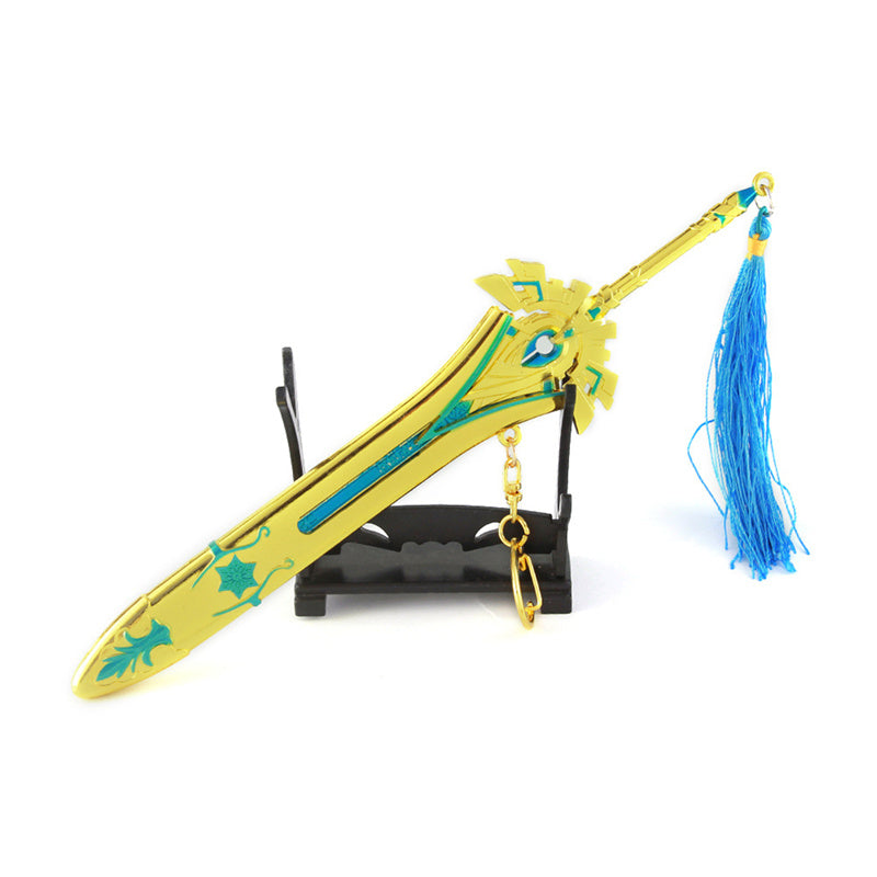 Nakorara　原神　天空の傲 21cm ミニチュア　武器モデル　ダイキャスト製　装備品　アクセサリー　武器ファン向け　おもちゃ　レプリカ