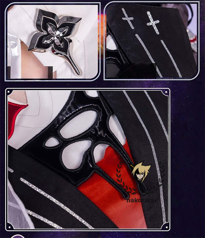 納品　Nakorara　崩壊:スターレイル　長夜月　コスプレ衣装　金属製パーツ　黄金裔　コス　에버나이트　Evernight　ウィッグ+シューズ+傘追加